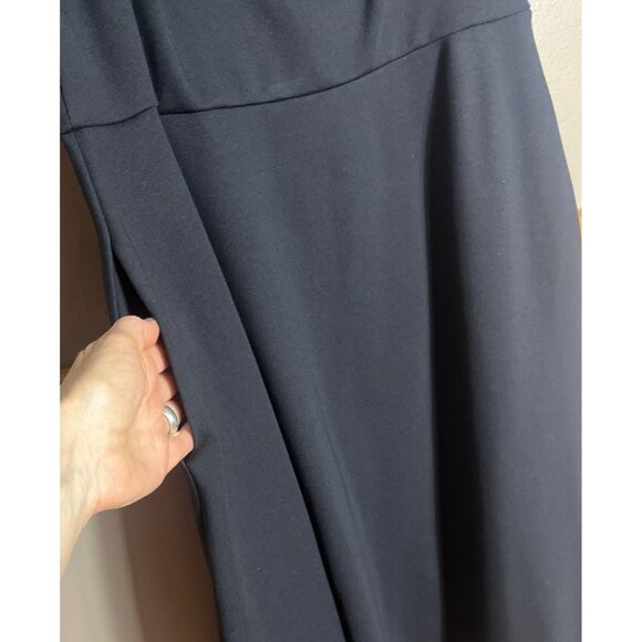 Banana Republic Dress Strap(less) Basic LBD Midi Ponte POCKETS Versatile Women 4 - Picture 3 of 12